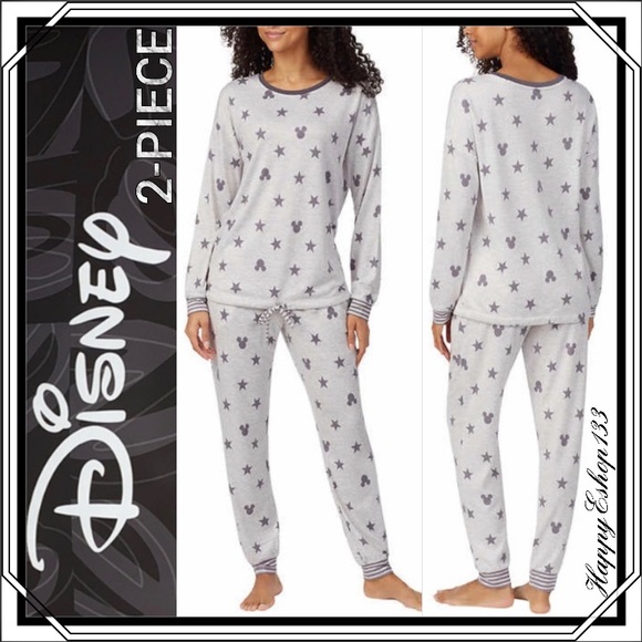Disney Other - Disney Mickey Lounge Pjs Set, 2-Piece, Grey